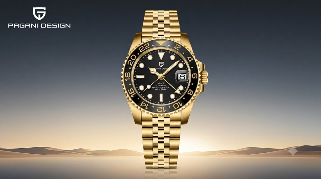 Pagani Design Gold GMT Master II PD-1662