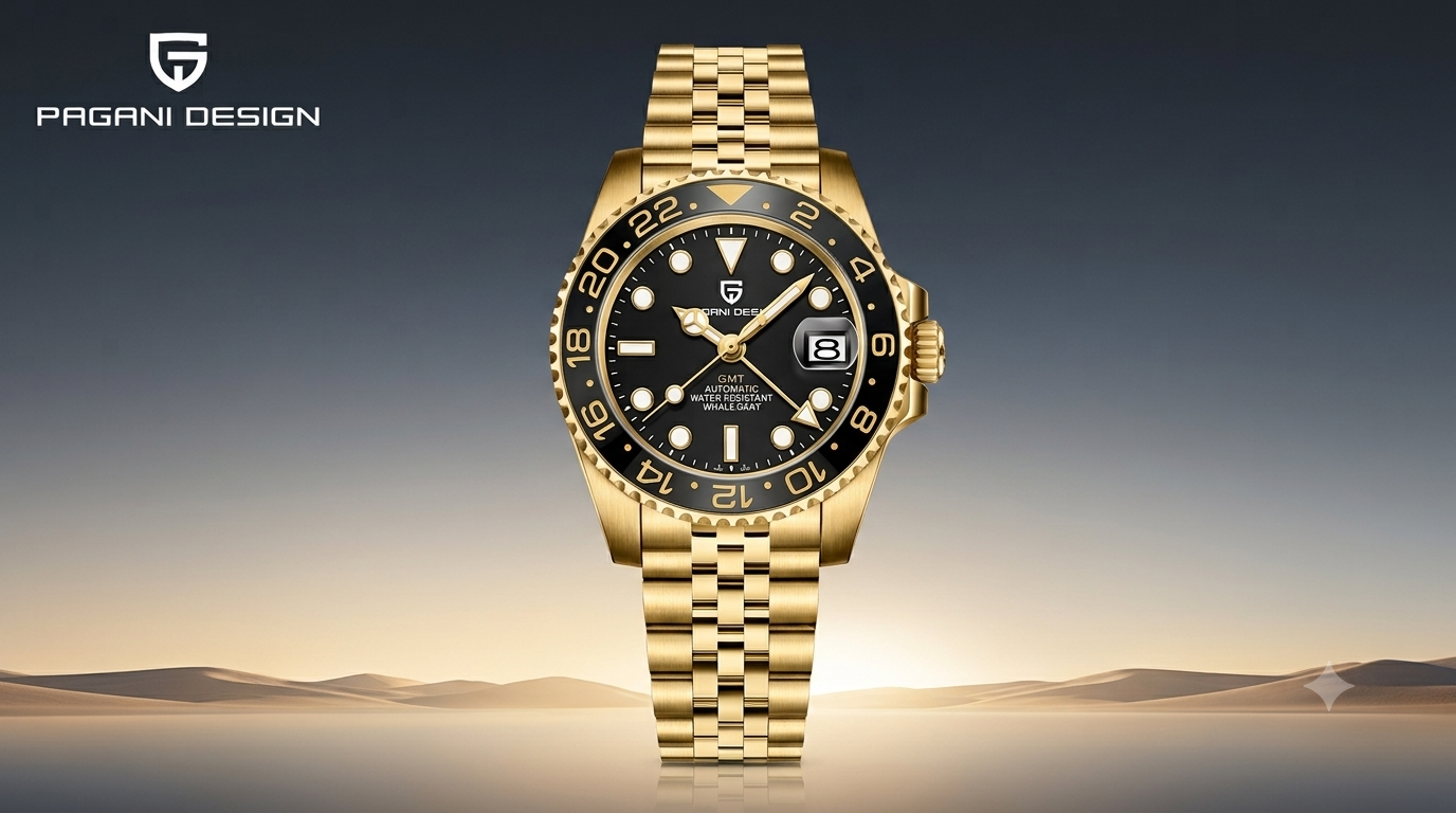 Pagani Design Gold GMT Master II PD-1662