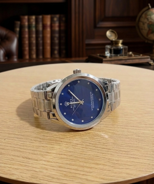 Stainless Steel Blue Dial